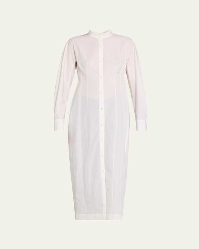 Aislinn Button Down Cotton Shirt Dress